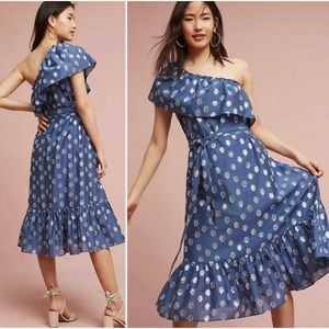 Shoshanna Mykonos One Shoulder Dress 10P